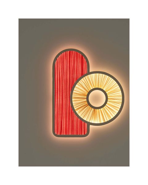 Aqua Creations Miami 2 Wall Light, Farbe Flame & Shell