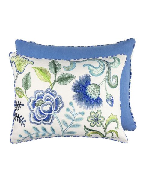 Designers Guild Kissen Embroidered Osier Damassé Cobalt