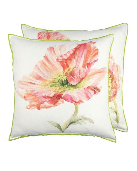 Designers Guild Leinenkissen Coquelicot Coral