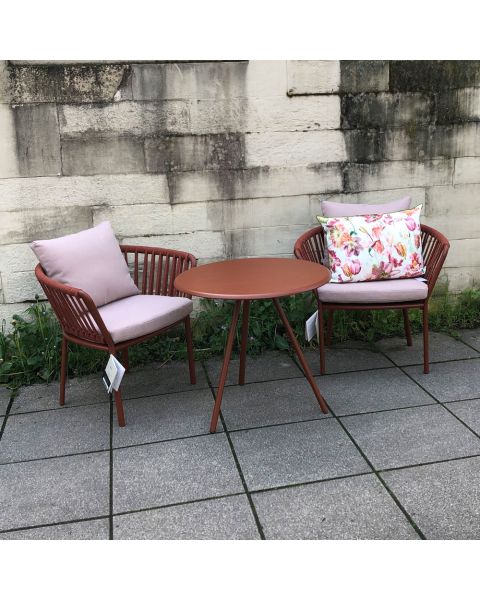 Fast Gartenmöbel-Ensemble, Terracotta