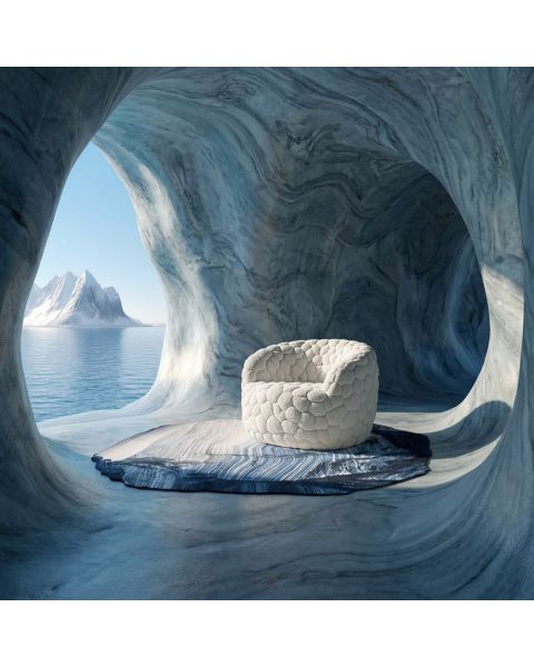 Moooi Carpets Teppich Future Fossils Slate, Raumansicht