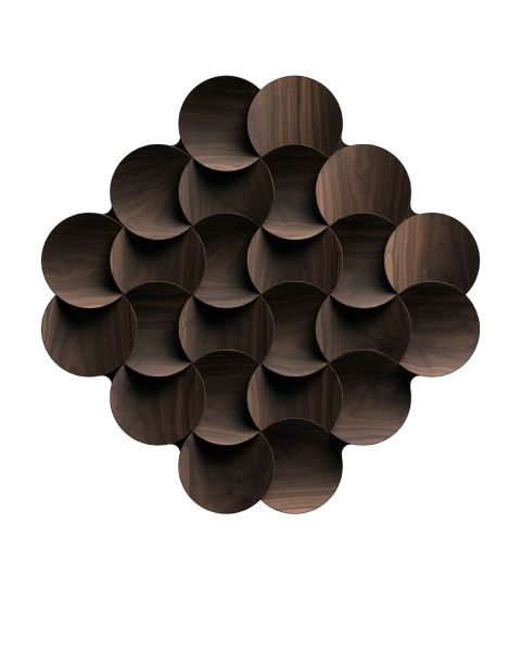 Moooi Carpets Teppich Halo Rise, Farbe Walnut Elegance, 300 x 300 cm