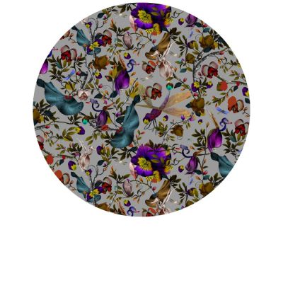 Moooi Carpets - Teppich Biophillia Round - Farbe slate