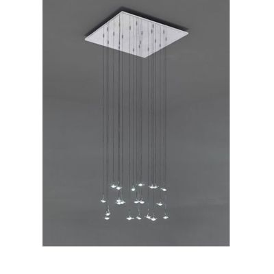 Jackie O Chandelier - Metallplatte 60x60cm - 20 LEDs
