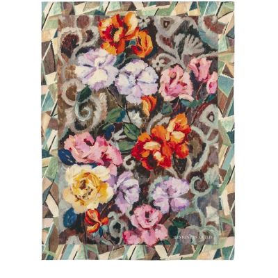 Designers Guild Merino Wolldecke Tapestry Flower Damson