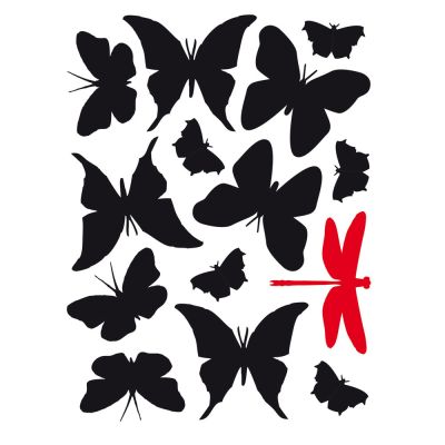 Ingo Maurer Set schwarze Schmetterlinge für La Festa delle Farfalle