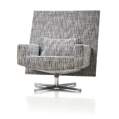 Jackson Chair - Bouclé schwarz/ weiß