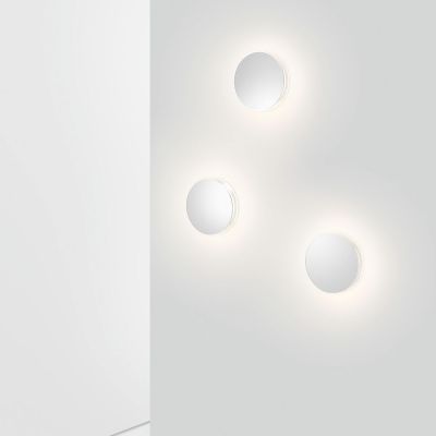 Serien Lighting Wandleuchte LID, Front: Echtglas-Spiegel