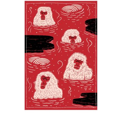 Moooi Carpets - Teppich Indigo Macaque red