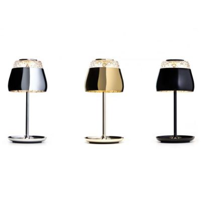 Moooi Valentine Table Lamp - chrom & gold & schwarz