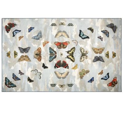 Designers Guild - Teppich Mirrored Butterflies Sky, Design: John Derian