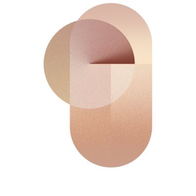 Moooi Carpets Teppich Round Composition Rouge Blush, 200 × 300 cm