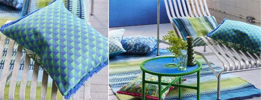 Muturi Outdoor Kissen und Teppiche von Designers Guild